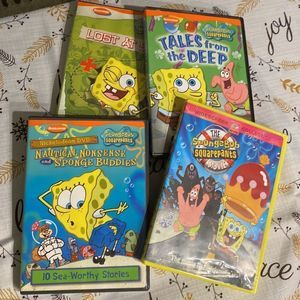Bundle of 4 SpongeBob DVDs